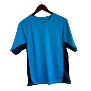 Kanu surf aqua & grey swim shirt men small